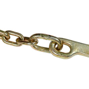 DURAFORCE (2) G70 5/16''x10' Transport Tow Chain J Hook Long Shank w/ R T J&Grab Hook
