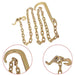 DURAFORCE Tow Chain 15" J Hook Mini J Grab Hook Welded Towing Wrecker 5/16 x 8 FT Grade 70