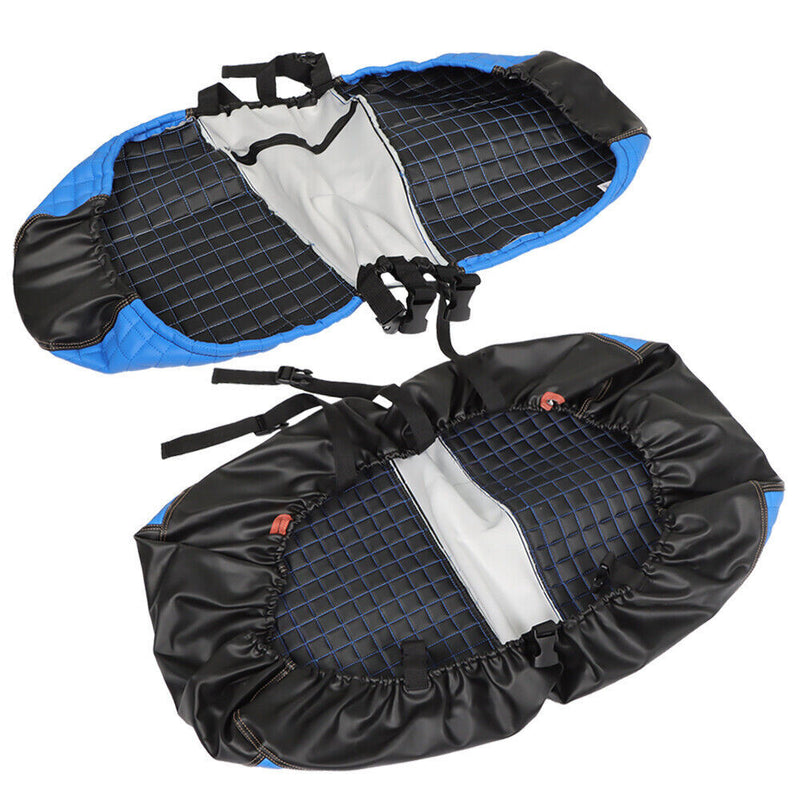 DURAFORCE Golf Cart Front Seat Cover Kit No Staple Blue Color Set For E-Z-GO TXT 1994-2013