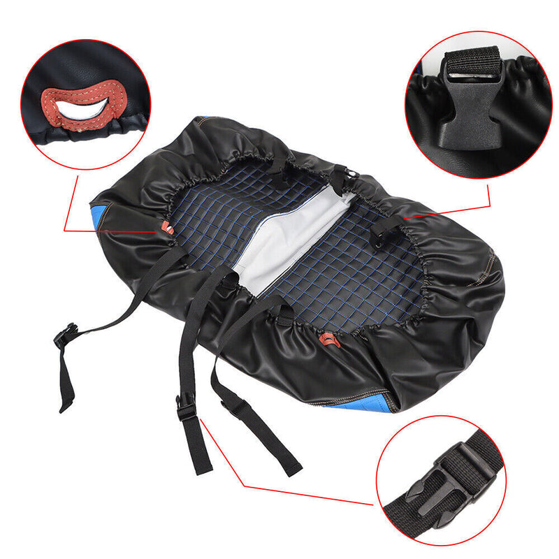 DURAFORCE Golf Cart Front Seat Cover Kit No Staple Blue Color Set For E-Z-GO TXT 1994-2013