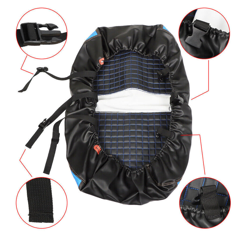 DURAFORCE Golf Cart Front Seat Cover Kit No Staple Blue Color Set For E-Z-GO TXT 1994-2013