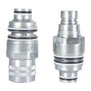 DURAFORCE Male & Female Flat Face Coupler Kit #6679837 6680018 For Bobcat T250,T300,T320