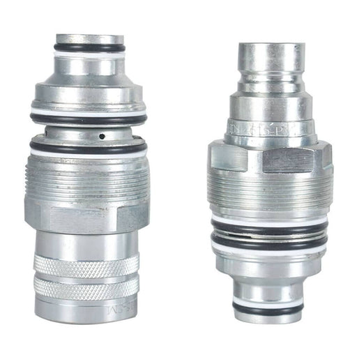 DURAFORCE Male & Female Flat Face Coupler Kit #6679837 6680018 For Bobcat T250,T300,T320