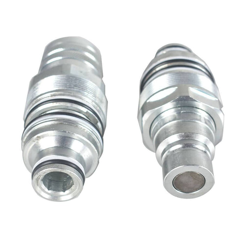 DURAFORCE Male & Female Flat Face Coupler Kit #6679837 6680018 For Bobcat T250,T300,T320