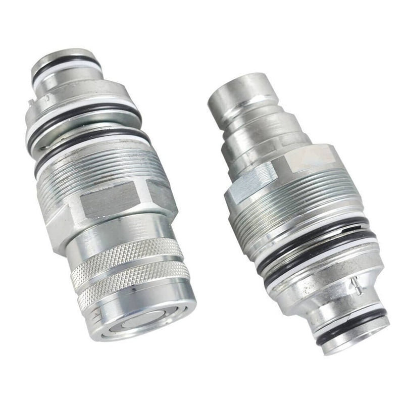 DURAFORCE Male & Female Flat Face Coupler Kit #6679837 6680018 For Bobcat T250,T300,T320