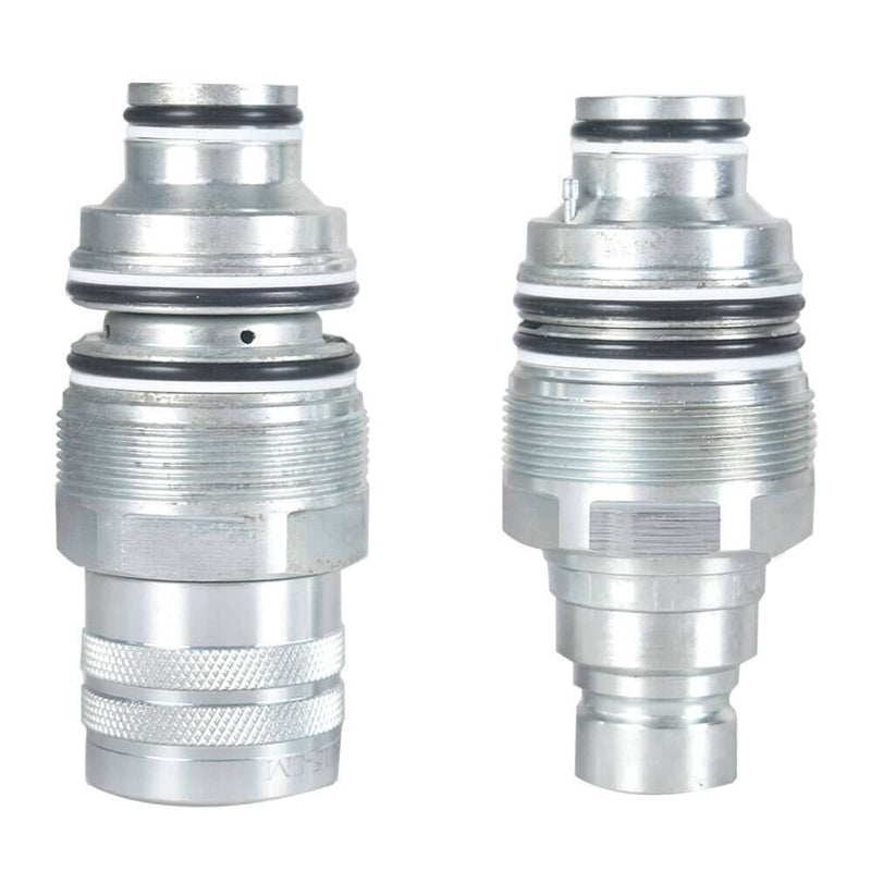 DURAFORCE Male & Female Flat Face Coupler Kit #6679837 6680018 For Bobcat T250,T300,T320