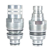 DURAFORCE Male & Female Flat Face Coupler Kit #6679837 6680018 For Bobcat T250,T300,T320