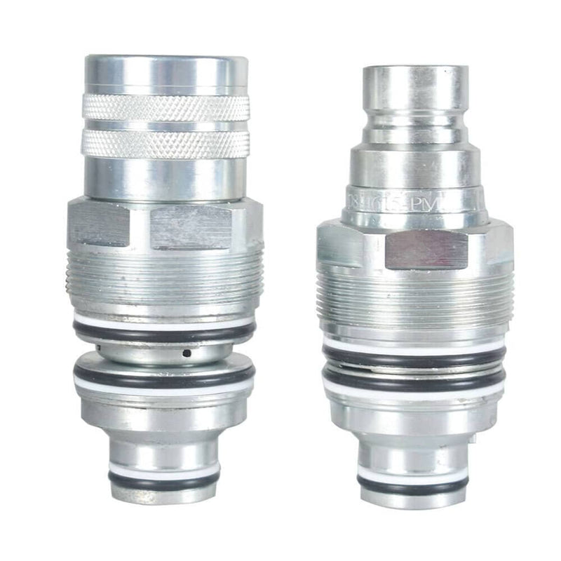 DURAFORCE Male & Female Flat Face Coupler Kit #6679837 6680018 For Bobcat T250,T300,T320