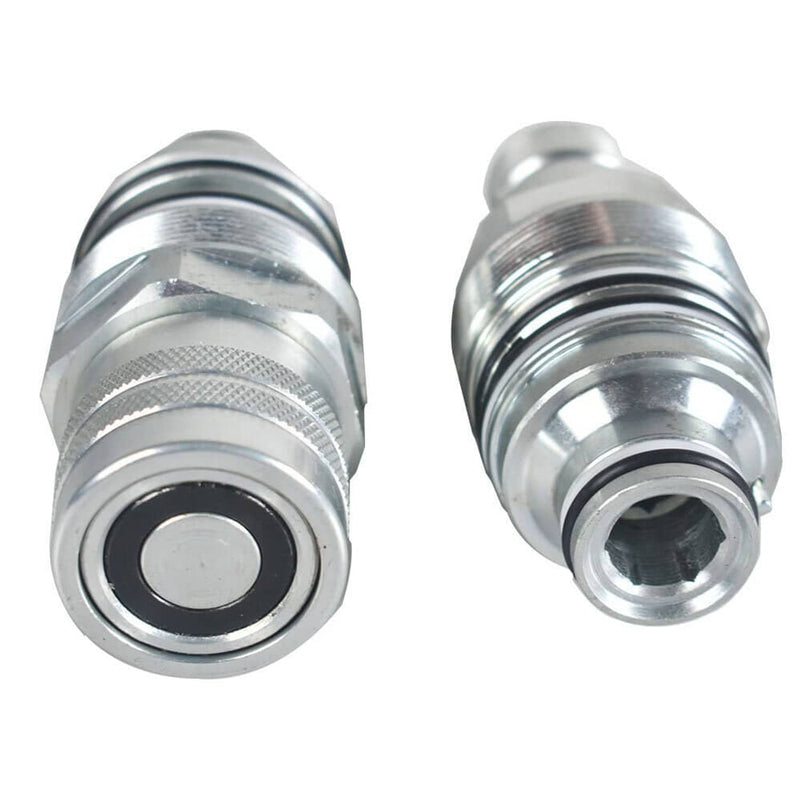 DURAFORCE Male & Female Flat Face Coupler Kit #6679837 6680018 For Bobcat T250,T300,T320