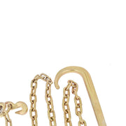 DURAFORCE 5/16''x8 FT G70 V-Chain Bridle w/ 15" Medium J Hooks, T- Hook w/ Grab Hooks NEW