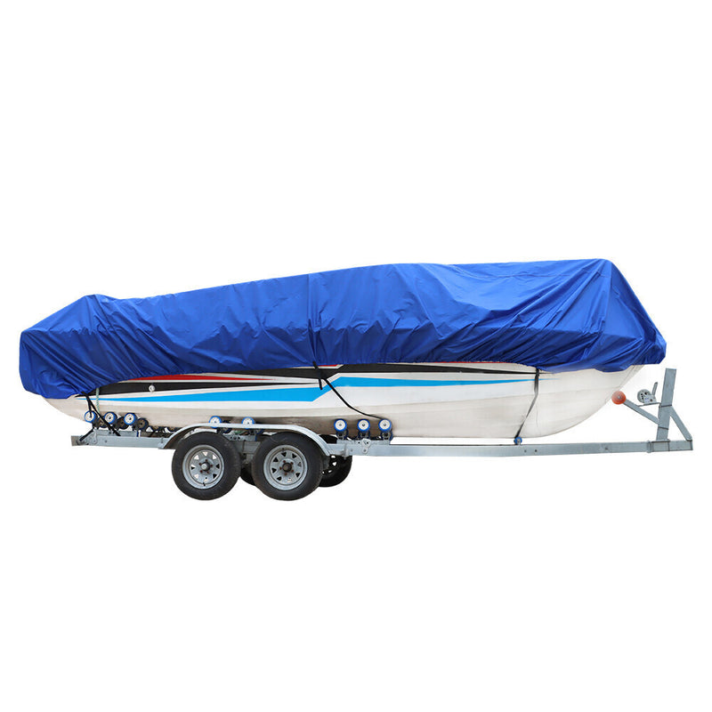 DURAFORCE Heavy Duty Waterproof Boat Cover For Trailerable Pontoon / V-Hull Fishing 95"