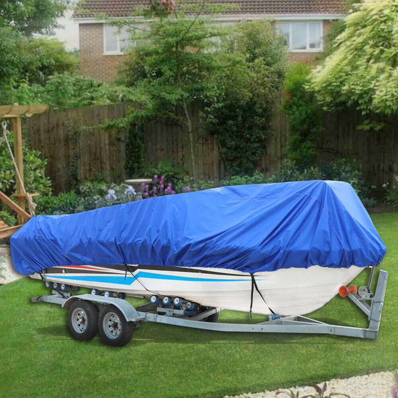 DURAFORCE Heavy Duty Waterproof Boat Cover For Trailerable Pontoon / V-Hull Fishing 95"