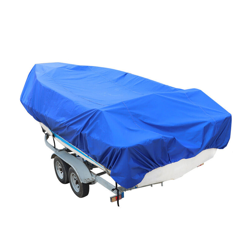 DURAFORCE Heavy Duty Waterproof Boat Cover For Trailerable Pontoon / V-Hull Fishing 95"
