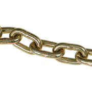 DURAFORCE 5/16''x10' Transport Tow Chain G70 w/ R T J&Grab Hook J Hook Long Shank 2PCS