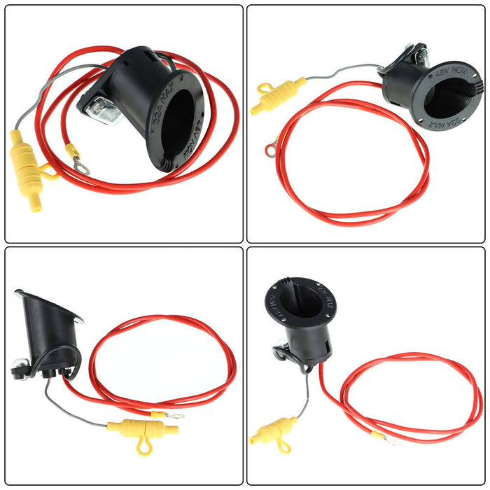 DURAFORCE 48V Golf Cart DC Charger Receptacle & Fuse Assembly for Club Car 1995+ 101802101