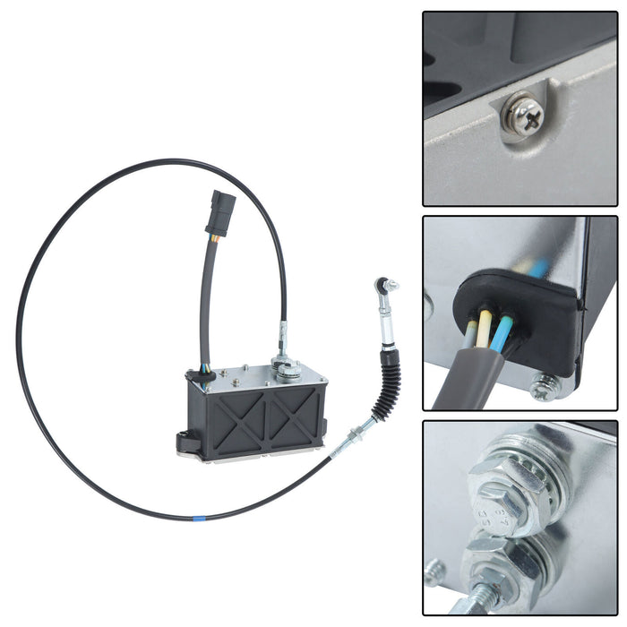 DURAFORCE 247-5235 Throttle Motor For Caterpillar CAT Single Throttle Cable 6 Pins Plug