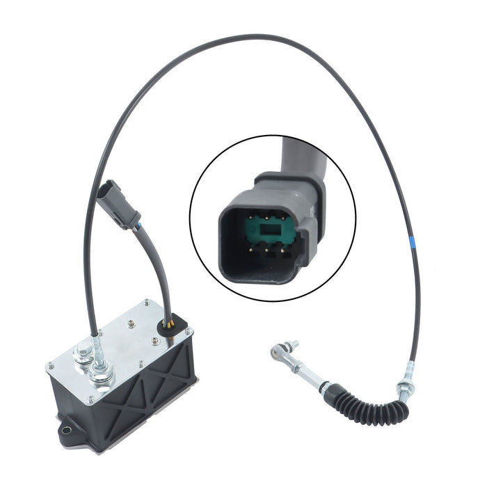 DURAFORCE 247-5235 Throttle Motor For Caterpillar CAT Single Throttle Cable 6 Pins Plug