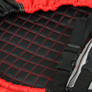 DURAFORCE Red Color Front and Rear Seat Covers For E-Z-Go RXV 2008-Up Modles Golf Cart