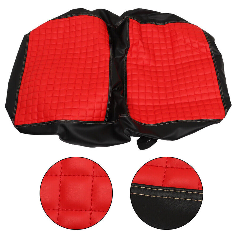 DURAFORCE Red Color Front and Rear Seat Covers For E-Z-Go RXV 2008-Up Modles Golf Cart