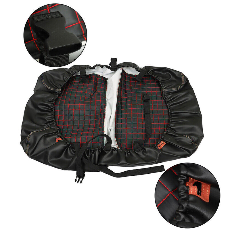 DURAFORCE Red Color Front and Rear Seat Covers For E-Z-Go RXV 2008-Up Modles Golf Cart
