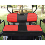 DURAFORCE Red Color Front and Rear Seat Covers For E-Z-Go RXV 2008-Up Modles Golf Cart