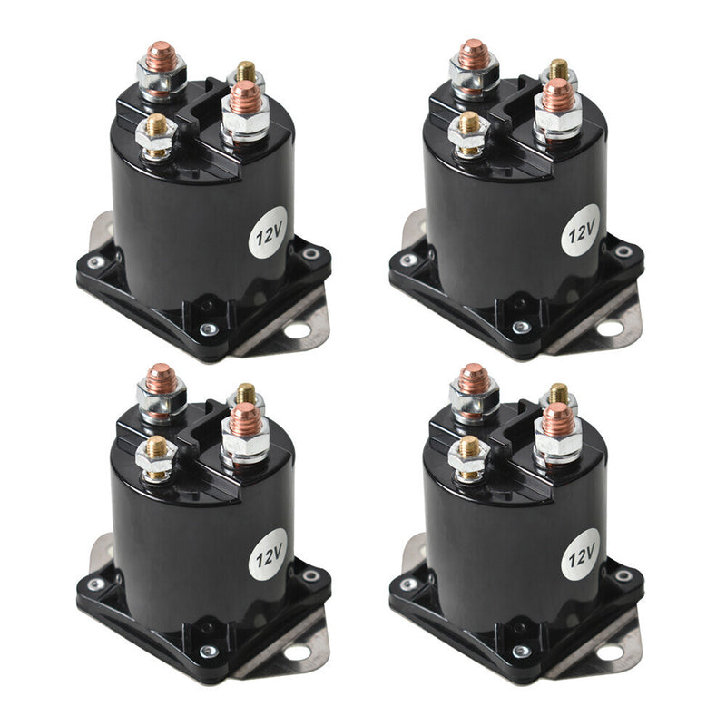 DURAFORCE (4) 12V Solenoid Switch 1013609 For Club Car DS Precedent Gas Golf Cart 1984-Up