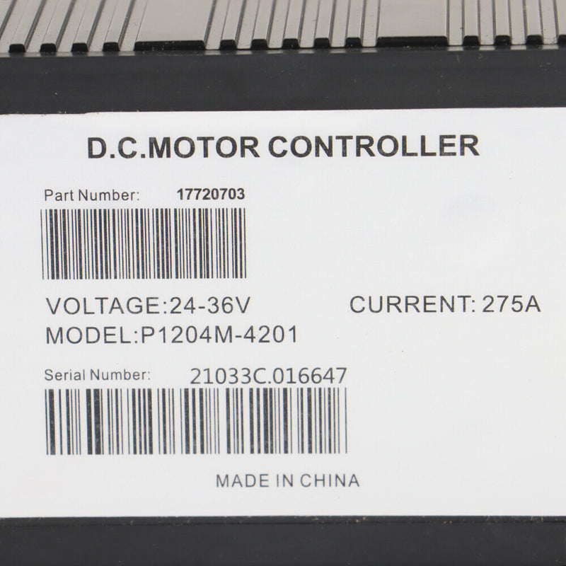 DURAFORCE 36V 275AMP DC Controller Replace 1204-027 PMC For E-Z-GO Golf Cart Models 0-5kΩ