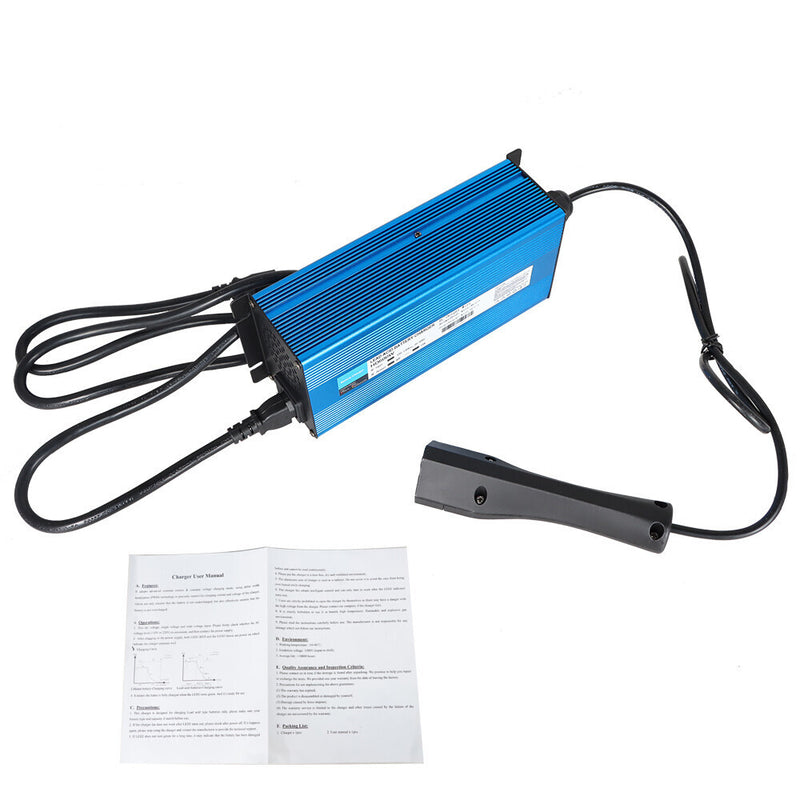 DURAFORCE Golf Carts With Trickle Charge 48V 10A Battery Charger For E-Z-Go RXV - Blue