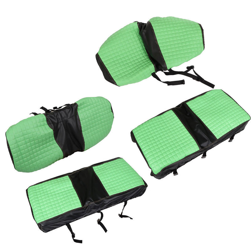 DURAFORCE Front & Rear Seat Covers For Club Car DS 2000.5-Up Golf Carts Green