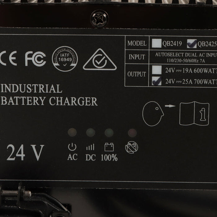 DURAFORCE 24V Battery Charger For Genie Scissor Lift GS-1930 GS-1530 161827 105739 96211