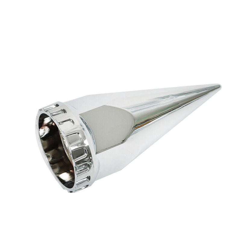 DURAFORCE Chrome Semi Truck Hub Cover Wheel Set Rear 33mm Nut Covers Spiked Removable Caps