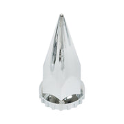 DURAFORCE Chrome Semi Truck Hub Cover Wheel Set Rear 33mm Nut Covers Spiked Removable Caps