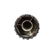 DURAFORCE Chrome Semi Truck Hub Cover Wheel Set Rear 33mm Nut Covers Spiked Removable Caps