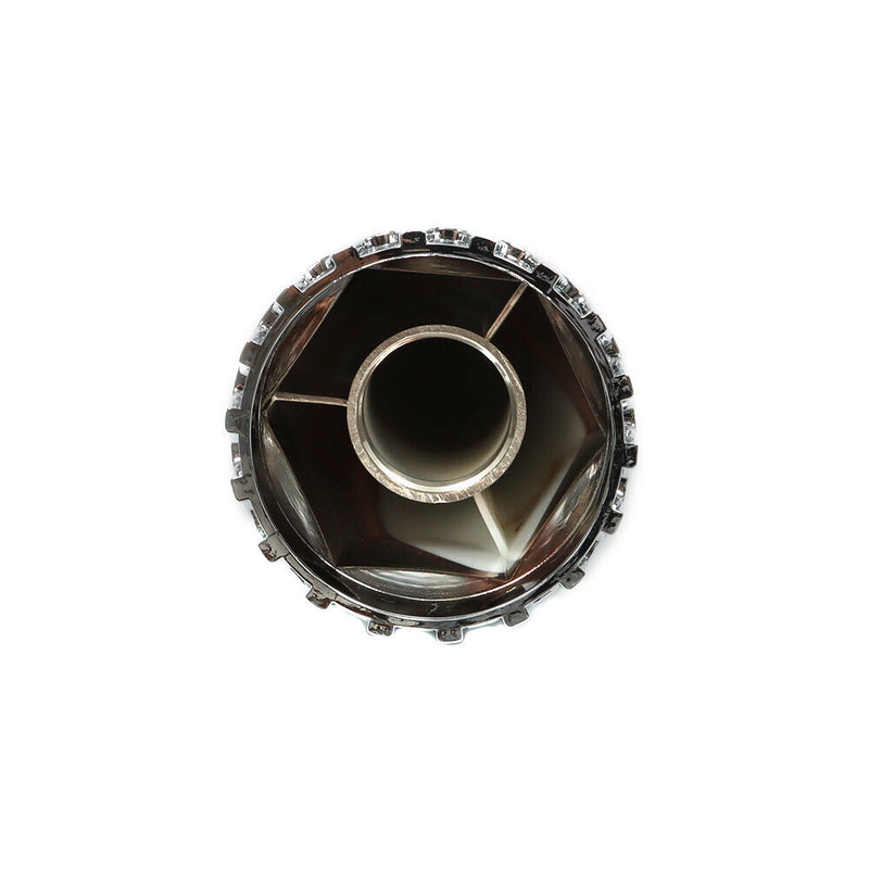 DURAFORCE Chrome Semi Truck Hub Cover Wheel Set Rear 33mm Nut Covers Spiked Removable Caps
