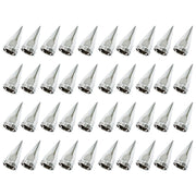 DURAFORCE Chrome Semi Truck Hub Cover Wheel Set Rear 33mm Nut Covers Spiked Removable Caps