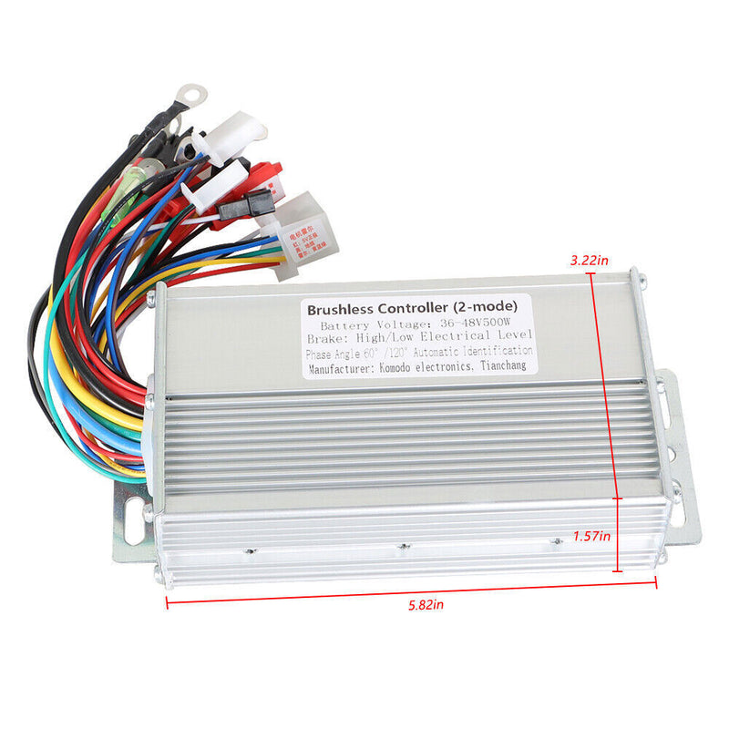 DURAFORCE Electric Bicycle E-bike DC Motor Speed Controll Scooter Brushless 36/48V 500W US