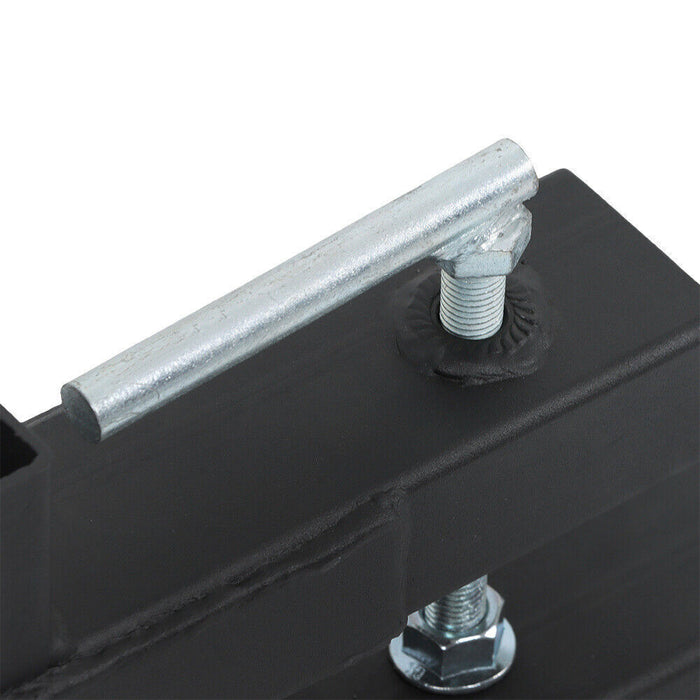 DURAFORCE Tractor Bucket Forks 43" Clamp on Pallet Forks w/ Adjustable Stabilizer Bar