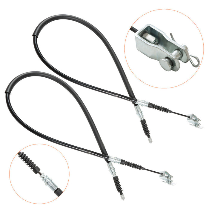 DURAFORCE 2Pcs For Club Car DS 2000+ Models Brake Cable Kit Driver&Pass Side -Pins&Clips