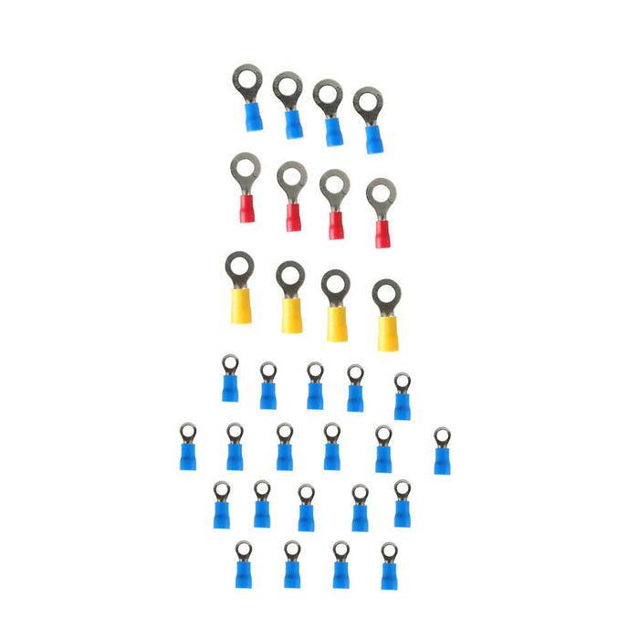 DURAFORCE 12 Point Busbar Bus Bar Power Distribution Block Black&Red Pair DC 180A 12V US