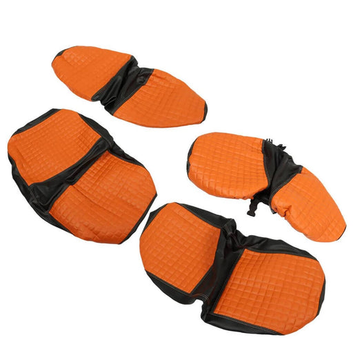 DURAFORCE Orange Golf Carts Seat Covers Front & Rear For E-Z-Go Freedom TXT 2014-Up Models
