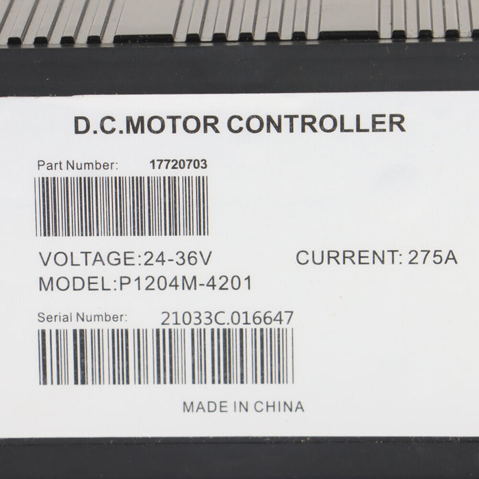 DURAFORCE 36V 275AMP 0-5kΩ DC Motor Controller For EZGO Club Car Golf Carts