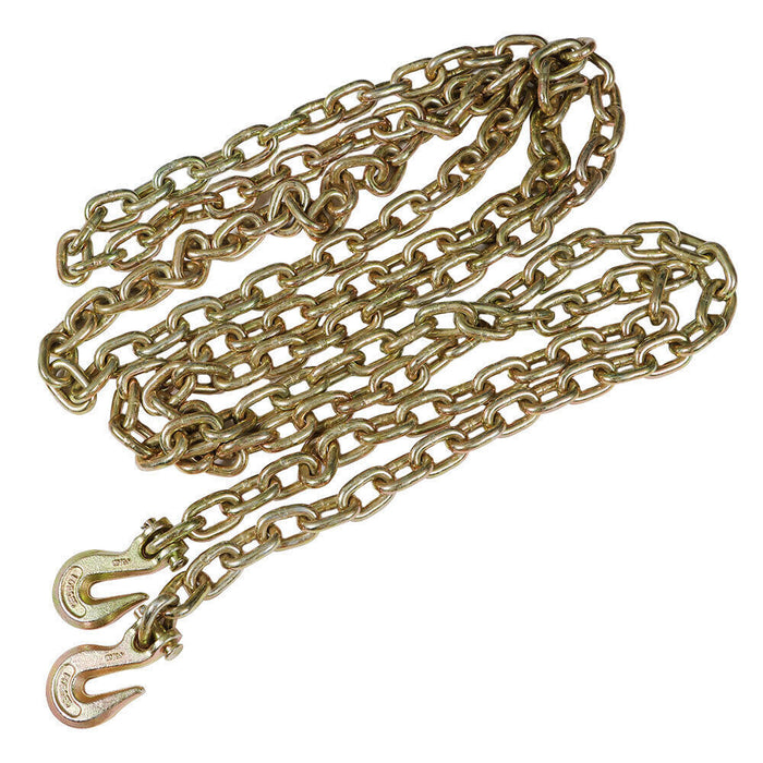 DURAFORCE 2PCS 3/8" 20' G70 Tow Chain Tie Down Binder With Grade 70 Hooks