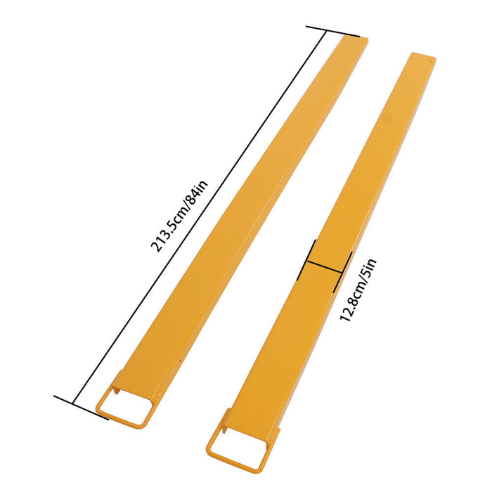 DURAFORCE 84 * 4.5 Inch Pallet Fork Extension Heavy Duty Steel Pallet Fork Extensions