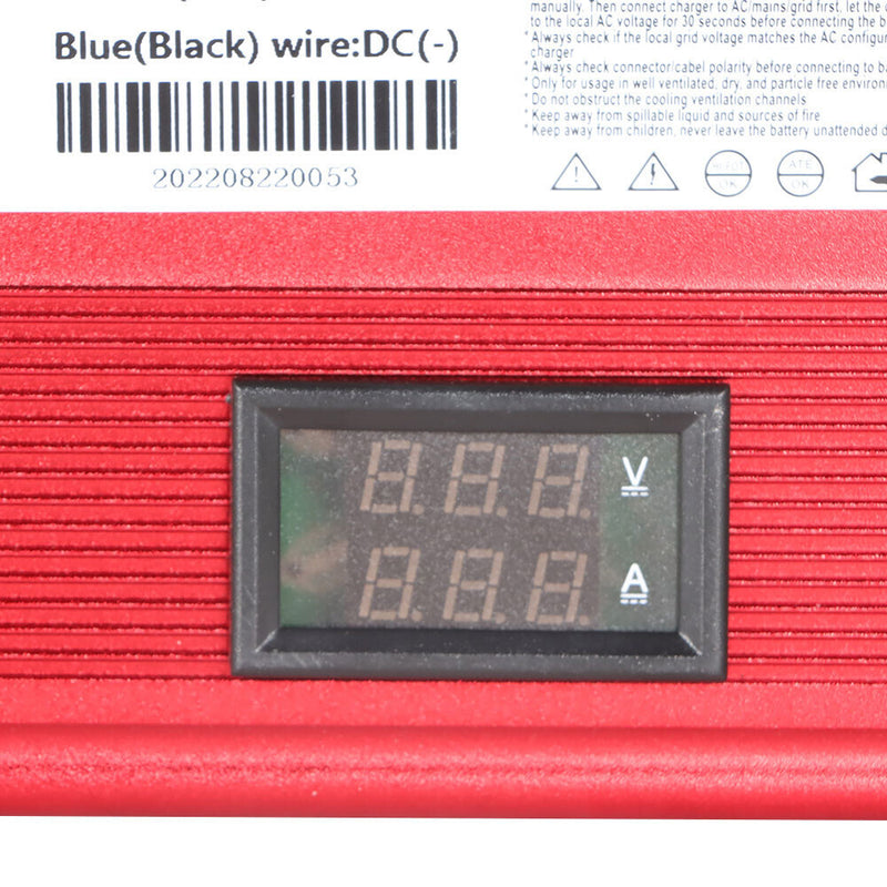 DURAFORCE 48V 12A 3 Pin Style Plug Charger For E-Z-GO RXV 2008+ and TXT 2004+ Golf Cart