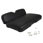 DURAFORCE Golf Carts Front Seat Cushion Set For E-Z-GO RXV, Freedom RXV 2008-Up Black