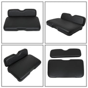 DURAFORCE Golf Carts Front Seat Cushion Set For E-Z-GO RXV, Freedom RXV 2008-Up Black