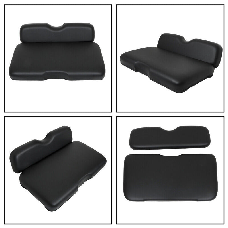 DURAFORCE Golf Carts Front Seat Cushion Set For E-Z-GO RXV, Freedom RXV 2008-Up Black