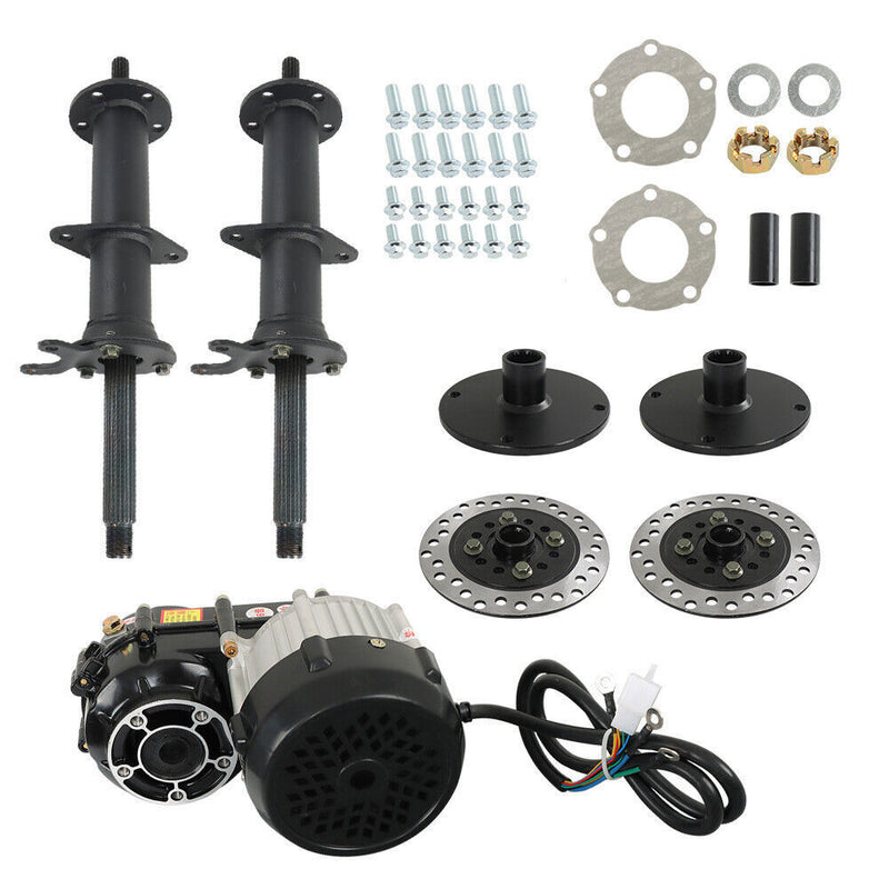 DURAFORCE 40" Rear Axle kit Differential Electric Motor Wheel Hub Go Kart Trike Quad ATV