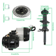 DURAFORCE 40" Rear Axle kit Differential Electric Motor Wheel Hub Go Kart Trike Quad ATV