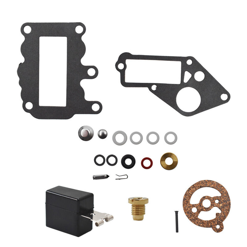 DURAFORCE For Johnson Evinrude OE Outboard Carb Rebuild Kit 382048 w Float BRP/OMC 1964-73